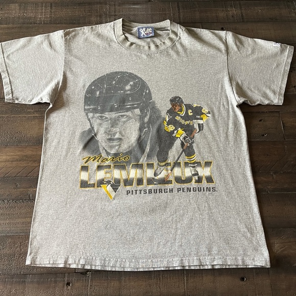Vintage Pittsburgh Penguins Jersey Mario Lemieux Nutmeg Mills NHL
